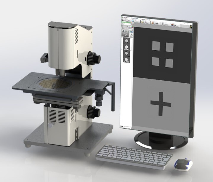 ６インチステージ 両面顕微鏡 表裏位置ずれ計測システム