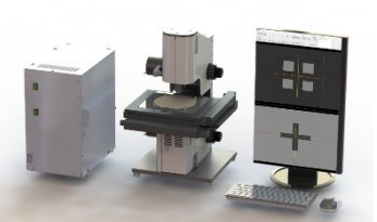 6インチ電動XYステージ 両面顕微鏡システム