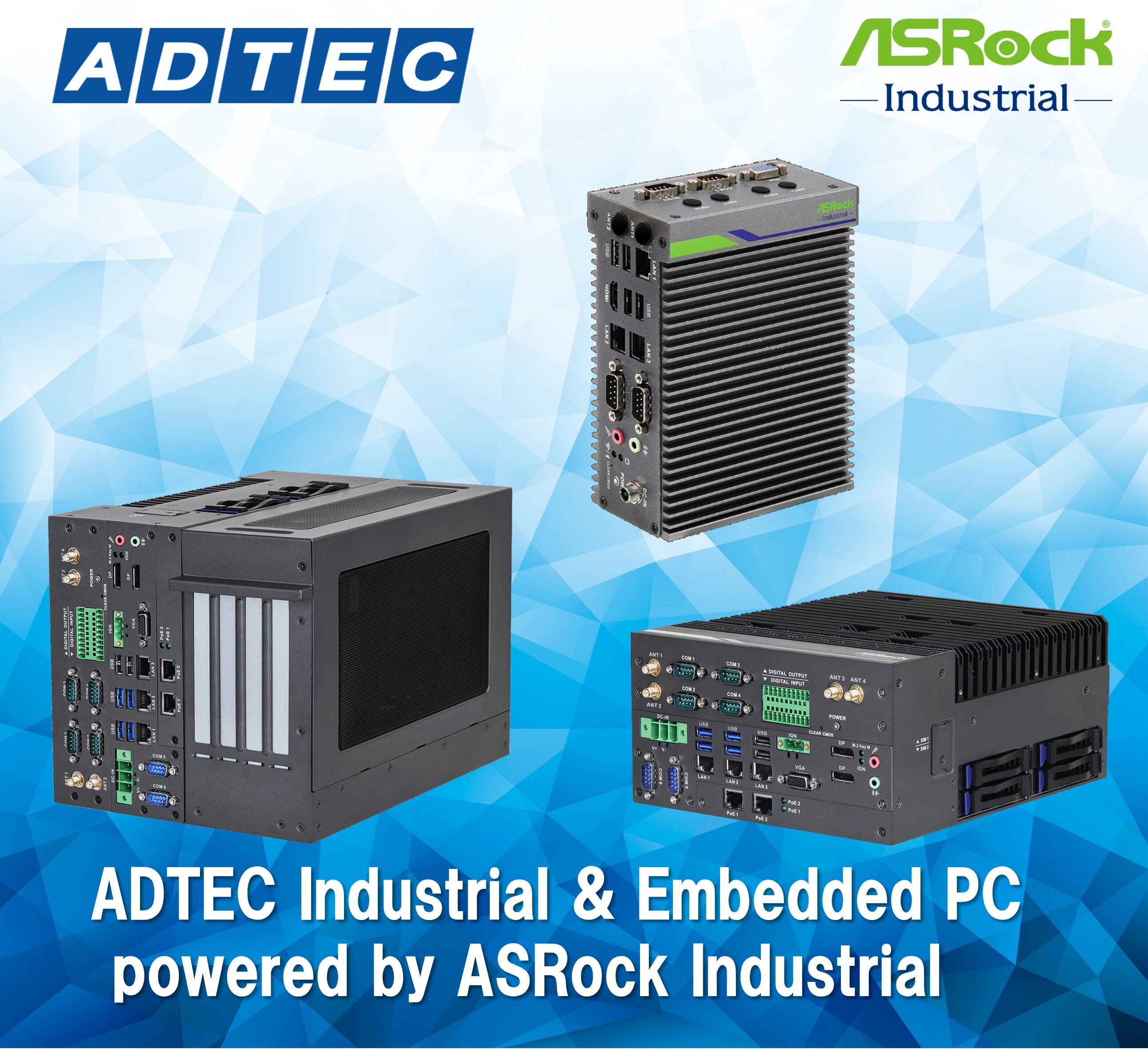 アドテック産業用PC　ASRock industrial 9000シリーズ ／ 5000シリーズ