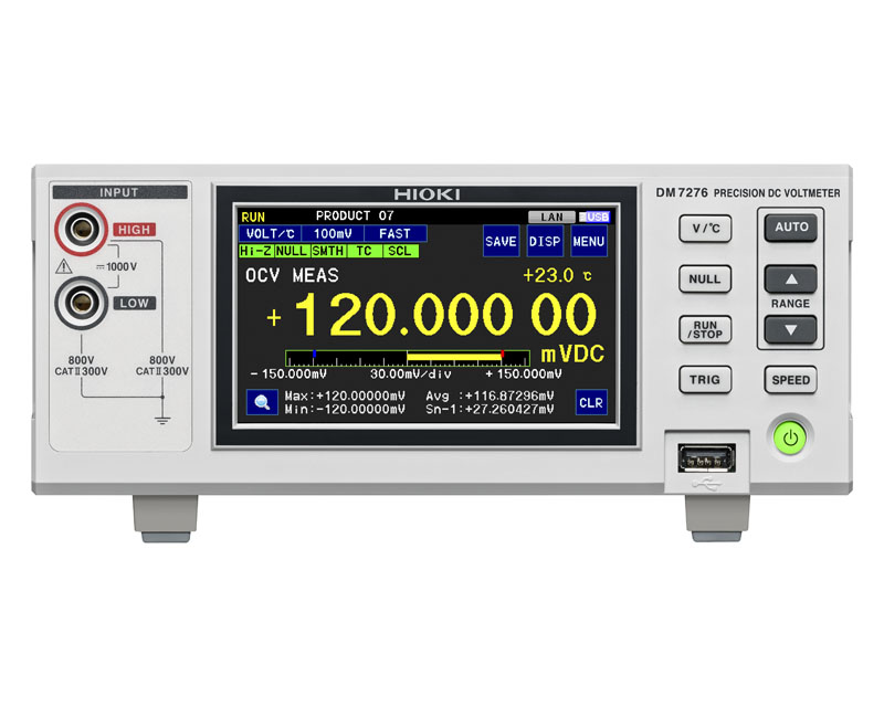 日置電機(HIOKI) 直流電圧計 DM7276-01-