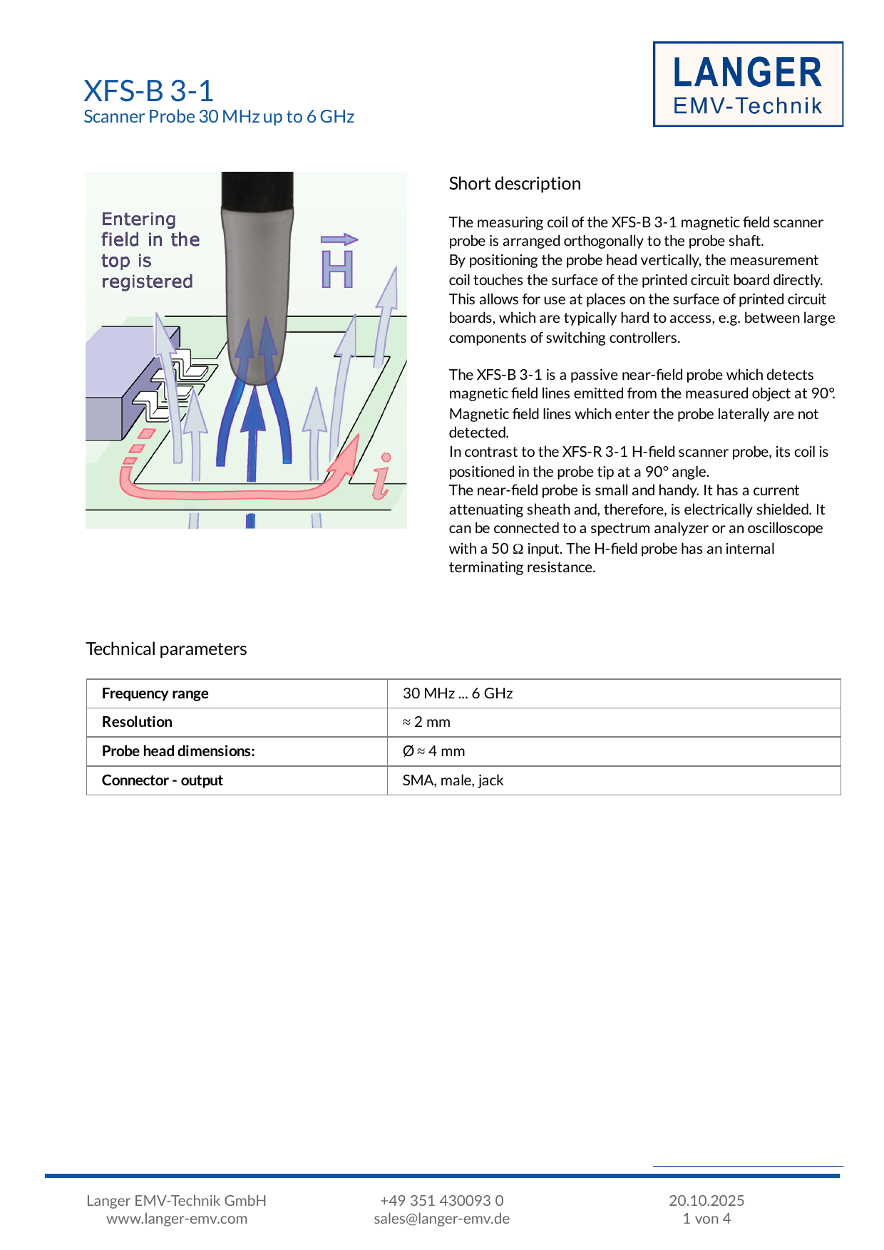 XFS-B 3-1　データシート