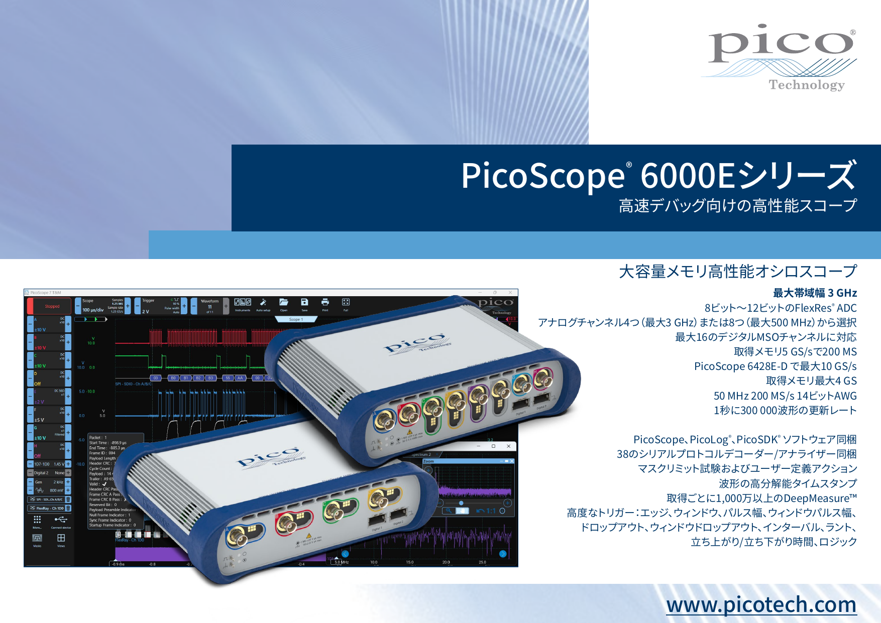 PicoScope6000Eシリーズカタログ